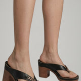 Damen-Thong-Sandalen mit Blockabsatz und Plattformsohle