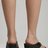 Damen-Thong-Sandalen mit Blockabsatz und Plattformsohle