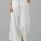 Damenhose mit Kordelzug und weitem Bein