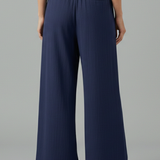Damenhose mit Kordelzug und weitem Bein