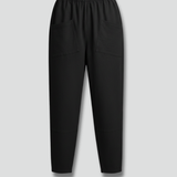 Damenhose mit elastischem Bund und Seitentaschen