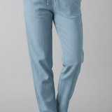 Damenhose mit elastischem Bund und Seitentaschen