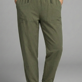 Damenhose mit elastischem Bund und Seitentaschen