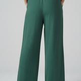 Damenhose mit elastischem Bund und Bindegürtel