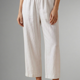 Damenhose mit elastischem Bund und weitem Bein