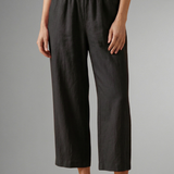 Damenhose mit elastischem Bund und weitem Bein