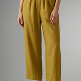 Damenhose mit elastischem Bund und weitem Bein