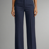 Damenhose mit Hohem Bund und Geradem Bein