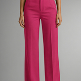 Damenhose mit Hohem Bund und Geradem Bein