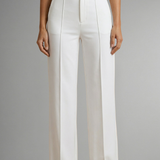 Damenhose mit Hohem Bund und Geradem Bein