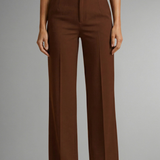 Damenhose mit Hohem Bund und Geradem Bein
