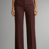 Damenhose mit Hohem Bund und Geradem Bein