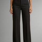Damenhose mit Hohem Bund und Geradem Bein