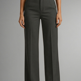 Damenhose mit Hohem Bund und Geradem Bein