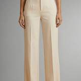 Damenhose mit Hohem Bund und Geradem Bein