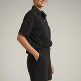 Damen Zweiteiliges Set mit Knopfhemd und Shorts