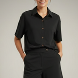 Damen Zweiteiliges Set mit Knopfschal und Shorts