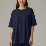 Damen Zweiteiliges Set mit Rundhalsausschnitt und lockeren Shorts