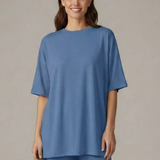 Damen Zweiteiliges Set mit Rundhalsausschnitt und lockeren Shorts