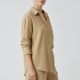 Damen Zweiteiliges Set mit Kragenhemd und Shorts