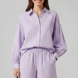 Damen Zweiteiliges Set mit Knopfleiste und Shorts