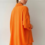 Damen Zweiteiler mit Übergröße Bluse und Musselin Shorts