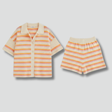 Damen Zweiteiliges Set mit Kurzarmhemd und Shorts
