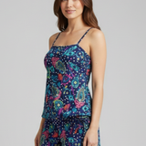 Damen Zweiteiliges Set mit Spaghetti-Trägern und Shorts mit Kordelzug