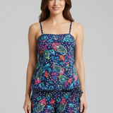 Damen Zweiteiliges Set mit Spaghetti-Trägern und Shorts mit Kordelzug