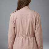 Damen Utility-Jacke mit Doppelreißverschluss und Gürtel