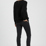 Damen V-Ausschnitt Pullover mit langen Ärmeln und Pulli-Design