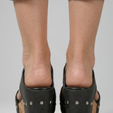 Damen Wedge Sandalen mit gepolsterter Innensohle und Reißverschluss