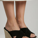 Damen Wedge Sandalen mit Riemen-Obermaterial und gepolsterter Innensohle