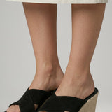 Damen Wedge Sandalen mit Riemen-Obermaterial und gepolsterter Innensohle