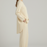 Damen Hemd- und Hosen-Set mit langen Ärmeln und geradem Bein Design