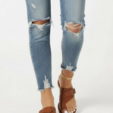 Damen Sandalen mit Schnalle und strukturiertem Finish
