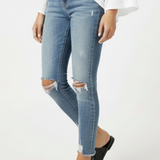 Damen Sandalen mit Schnalle und strukturiertem Finish