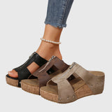 Damen Orthopädische Sandalen mit Reißverschluss vorne für den Sommer