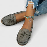 Damen Leder Slipper mit Mokassin-Stitch Detail für den Alltag